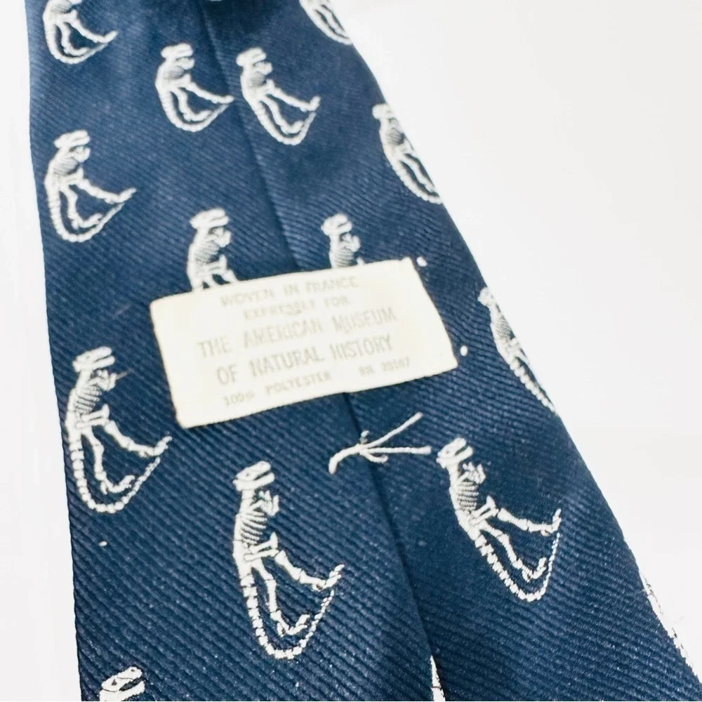 Vintage American Museum of Natural History Dinosaur Bones Necktie - Exclusive